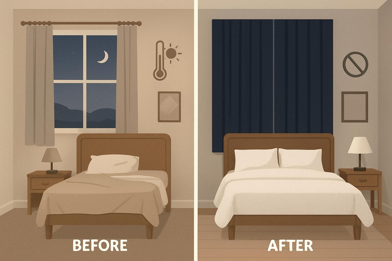 Perfect bedroom environment for sleep