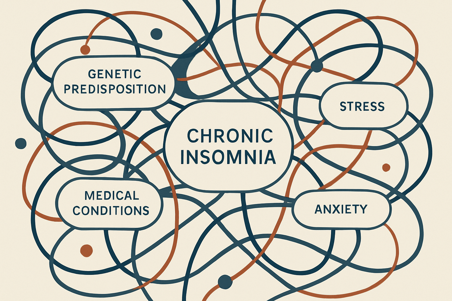 Complex causes of chronic insomnia