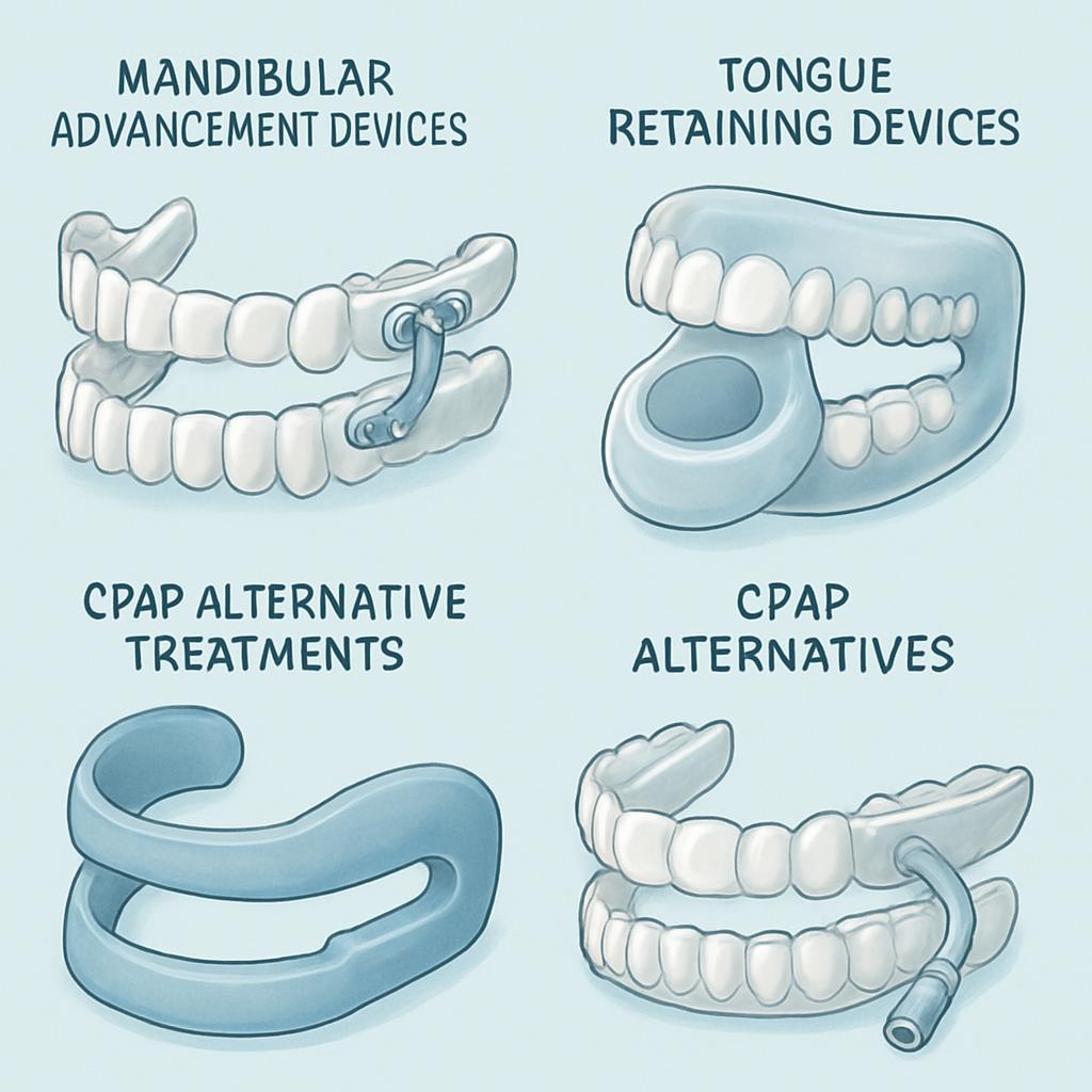 Various anti-snoring devices and aids