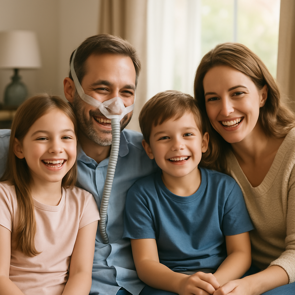 Happy family life after sleep apnea treatment